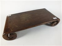 Lot 112 - A Tibetan hardwood low tea table, kang