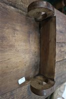 Lot 112 - A Tibetan hardwood low tea table, kang