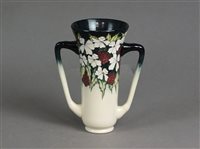 Lot 302 - Moorcroft twin handled vase in the Christmas Cheer pattern