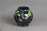 Lot 271 - A Moorcroft vase in the Finches Green pattern