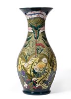 Lot 254 - A large and impressive Moorcroft vase in the Ryden Lane pattern