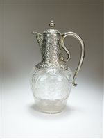 Lot 8 - A silver mounted claret jug