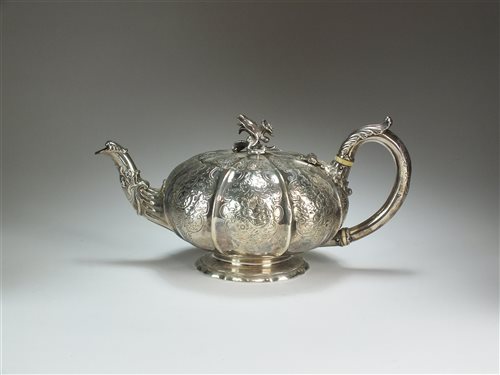 Lot 35 - A Paul Storr silver teapot