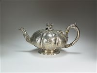 Lot 35 - A Paul Storr silver teapot