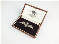 Lot 128 - An RAF diamond set brooch