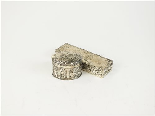 Lot 42 - Two Dutch silver boxes