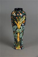 Lot 283 - A Moorcroft vase in the Tree Bark Thief pattern