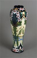 Lot 87 - A tall Moorcroft vase in the Avon Water pattern