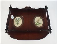 Lot 143 - A George III style mahogany mural shelf