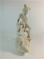 Lot 52 - A Minton parian group of Cain and Abel