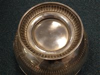 Lot 40 - A large silver punch bowl