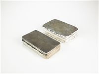 Lot 16 - Two silver snuff boxes