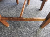 Lot 234 - A set of 8 (6+2) Arts and Crafts oak dining chairs