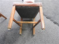 Lot 234 - A set of 8 (6+2) Arts and Crafts oak dining chairs