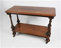 Lot 620 - A Victorian mahogany two-tier buffet