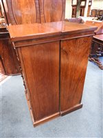 Lot 570 - A pair of Victorian walnut Wellington chests 19th century