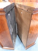 Lot 570 - A pair of Victorian walnut Wellington chests 19th century