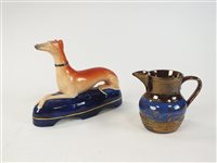 Lot 77 - Ceramics to include Staffordshire pottery and Royal Copenhagen
