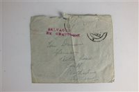Lot 466 - Wreck Mail - 1939 Australia to UK