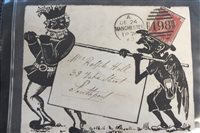 Lot 462 - An album of illustrated postcards and envelope covers