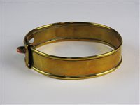 Lot 472 - A brass dog collar, Victorian