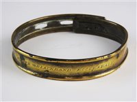 Lot 479 - A Victorian brass dog collar