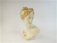 Lot 84 - An Italian earthenware bust of Venus