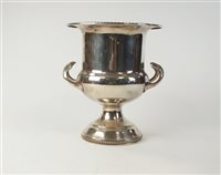 Lot 45 - A silver plated wine cooler