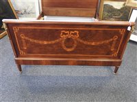 Lot 112 - A Louis XVI style bed frame