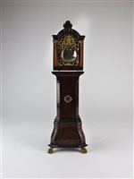 Lot 500 - An 18th century mahogany miniature longcase clock