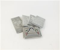 Lot 54 - A collection of white metal cigarette cases