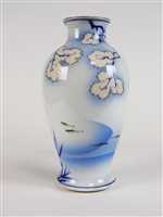 Lot 158 - A Japanese Fukagawa  porcelain vase