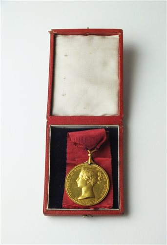Lot 49 - Gilt bronze Victorian medal