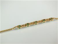 Lot 170 - An emerald bracelet
