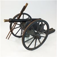 Lot 170 - A replica Civil War style cannon, 20th century