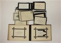 Lot 33 - IN MEMORIAM ALBUM containing 20 cards 1856-1875
