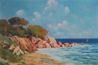 Lot 508 - Raoul Galerne, cannes, oil on canvas