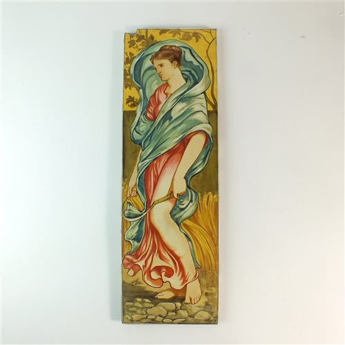 Lot 64 - A pair of Victorian tiles