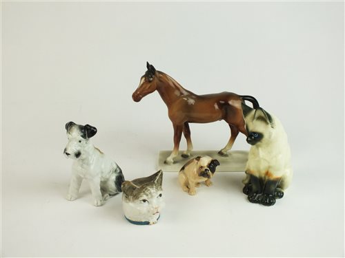 Lot 95 - Five models of porcelain animals