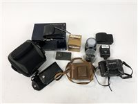 Lot 200 - A collection of modern cameras and equipment