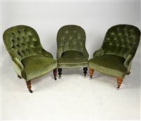 Lot 272 - Three ladies upholstered' chairs