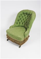Lot 251 - A Victorian nursing chair