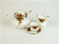 Lot 74 - A Royal Albert 'Old Country Roses' tea and coffee service