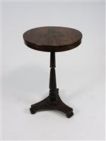 Lot 270 - A Regency rosewood tripod table