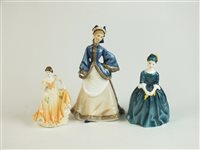 Lot 123 - Six Coalport and Royal Doulton models of ladies