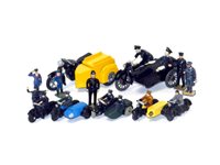 Lot 257 - Johillco, Dinky & Budgie Motorbikes & Sidecars