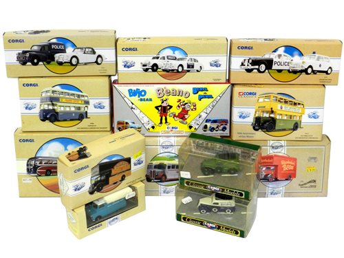 Lot 235 - Corgi Buses, Commercials, Police and Beano Set