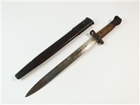 Lot 153 - An 1888 Lee Metford bayonet and scabbard