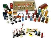 Lot 253 - Dinky Roadside Accessories & Vintage Matchbox Garage (50+)