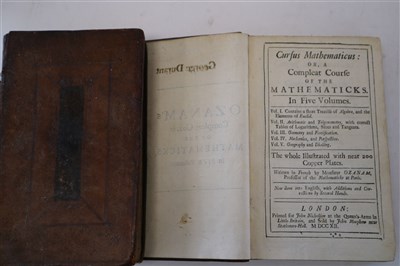 Lot 135 - OZANAM, Jacques. Cursus Mathematicus: or, A Compleat Course of the Mathematicks